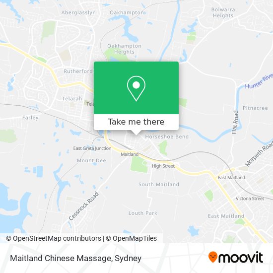 Maitland Chinese Massage map