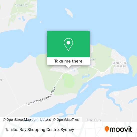 Tanilba Bay Shopping Centre map