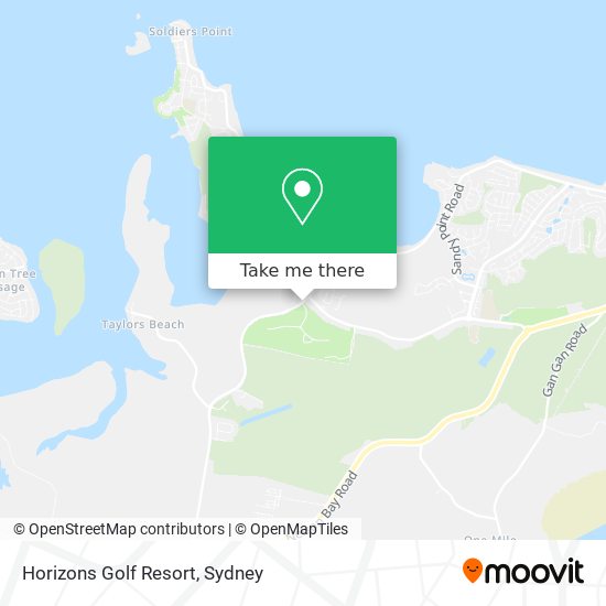 Horizons Golf Resort map