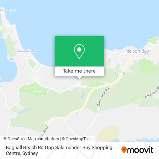 Mapa Bagnall Beach Rd Opp Salamander Bay Shopping Centre