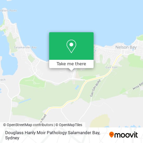 Mapa Douglass Hanly Moir Pathology Salamander Bay