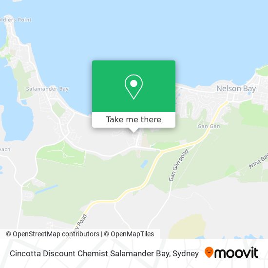 Mapa Cincotta Discount Chemist Salamander Bay