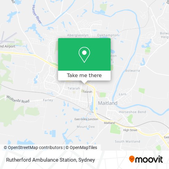 Rutherford Ambulance Station map