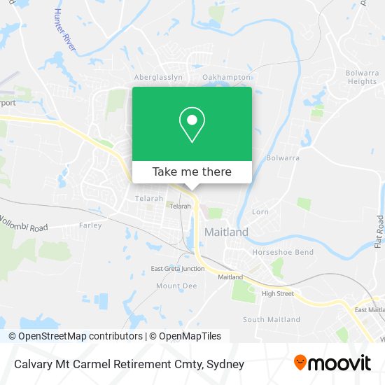 Calvary Mt Carmel Retirement Cmty map