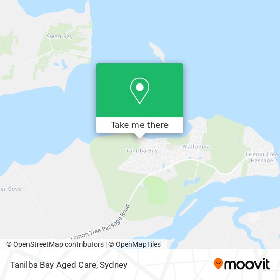 Tanilba Bay Aged Care map