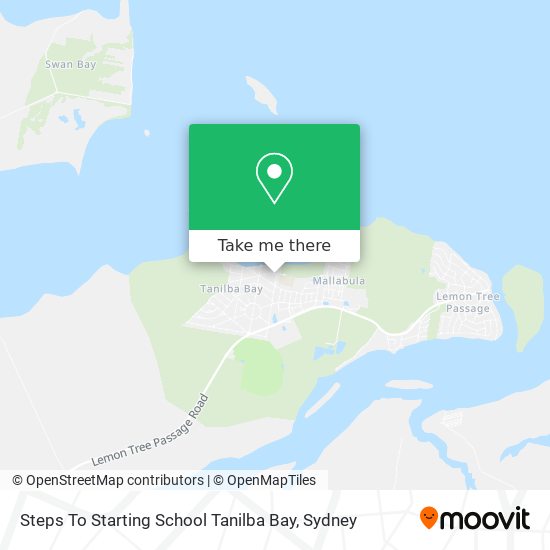 Steps To Starting School Tanilba Bay map