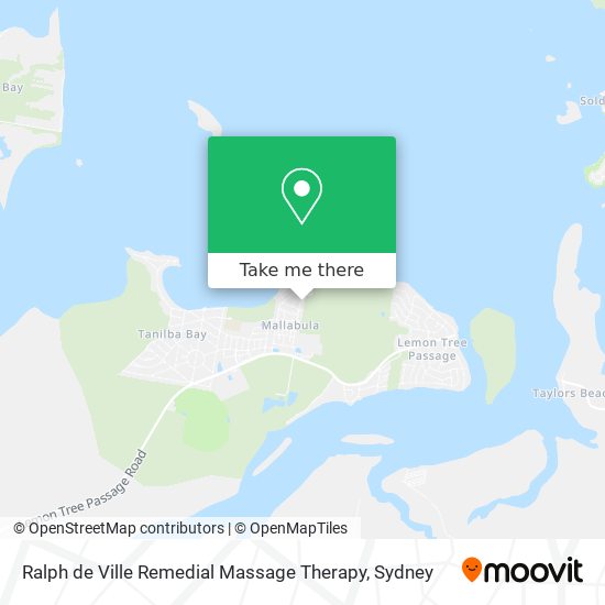 Ralph de Ville Remedial Massage Therapy map