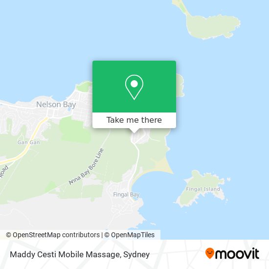 Maddy Cesti Mobile Massage map