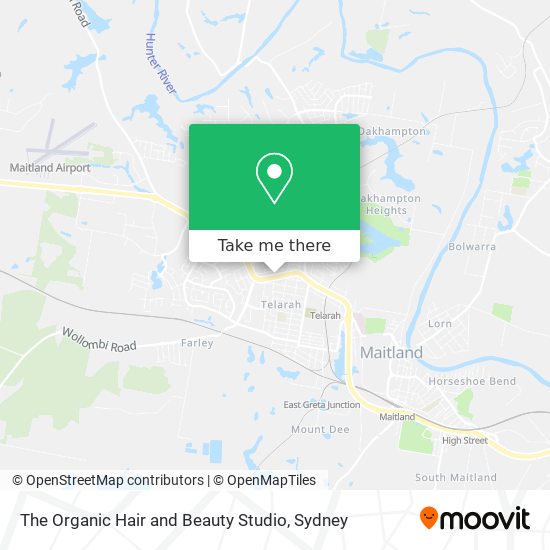 The Organic Hair and Beauty Studio map