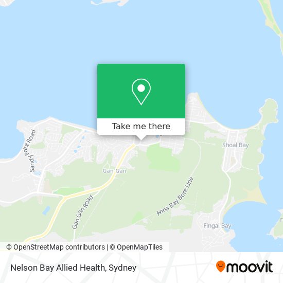 Mapa Nelson Bay Allied Health