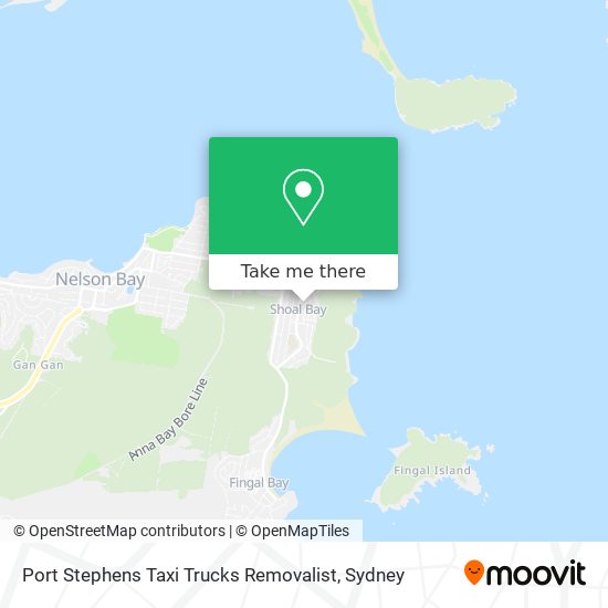 Port Stephens Taxi Trucks Removalist map