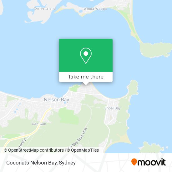 Coconuts Nelson Bay map