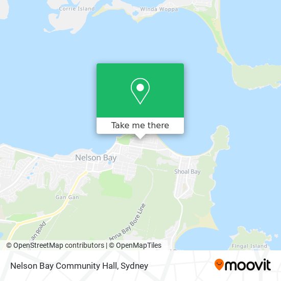 Nelson Bay Community Hall map
