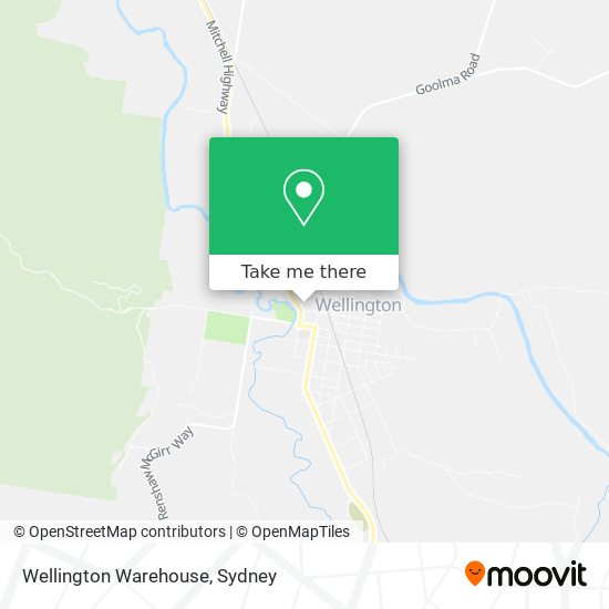 Wellington Warehouse map