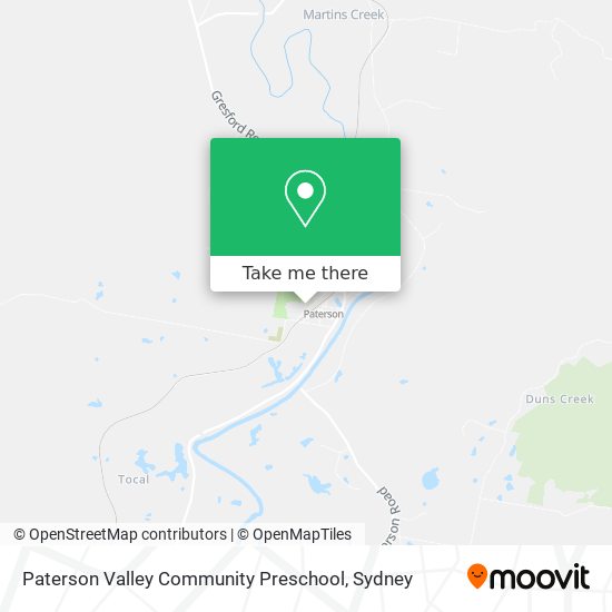 Mapa Paterson Valley Community Preschool