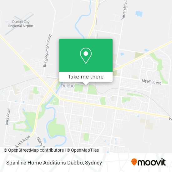 Spanline Home Additions Dubbo map