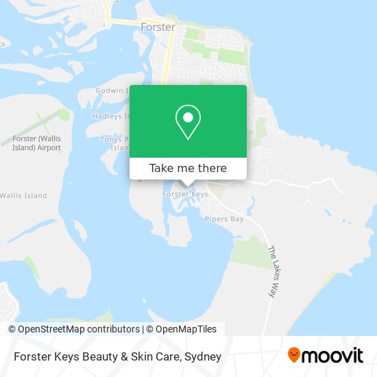 Mapa Forster Keys Beauty & Skin Care