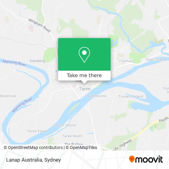 Lanap Australia map