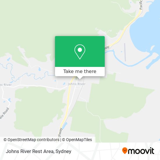 Johns River Rest Area map