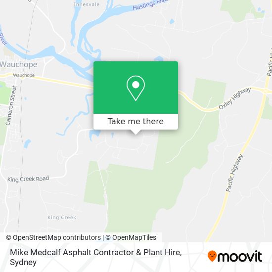 Mapa Mike Medcalf Asphalt Contractor & Plant Hire