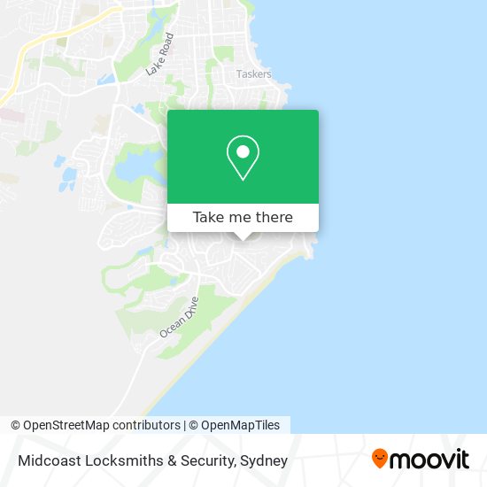 Mapa Midcoast Locksmiths & Security