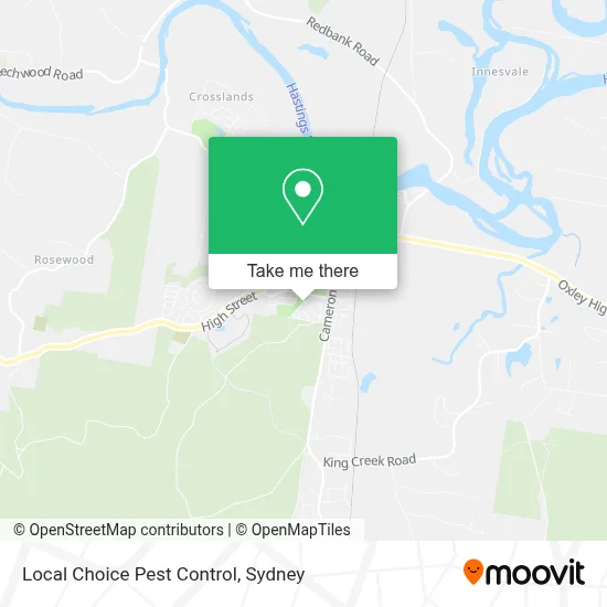 Mapa Local Choice Pest Control