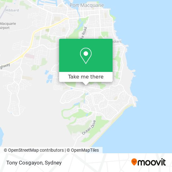 Tony Cosgayon map