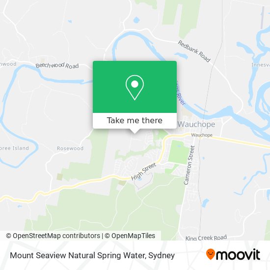 Mount Seaview Natural Spring Water map