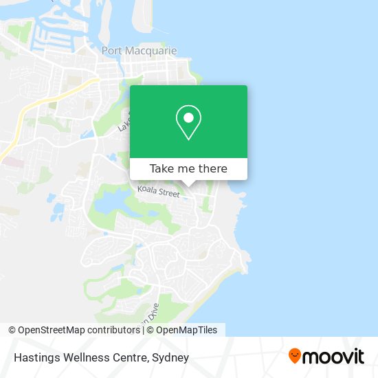 Hastings Wellness Centre map