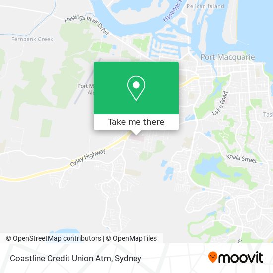 Coastline Credit Union Atm map