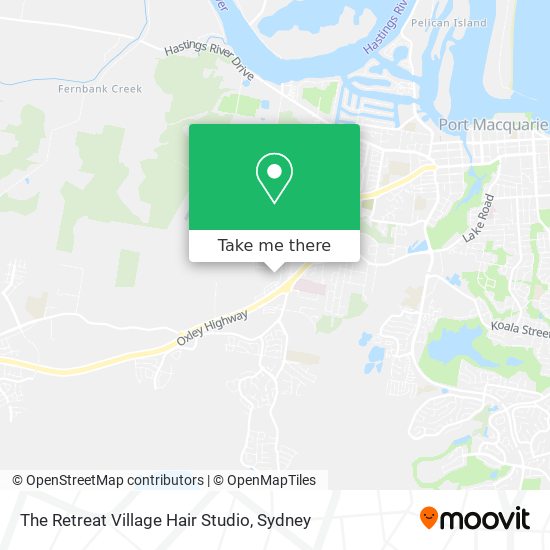 The Retreat Village Hair Studio map