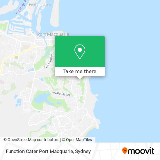 Function Cater Port Macquarie map