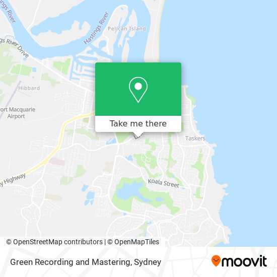 Green Recording and Mastering map