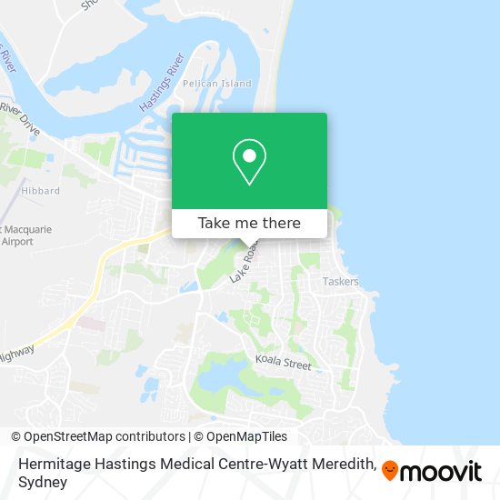 Hermitage Hastings Medical Centre-Wyatt Meredith map