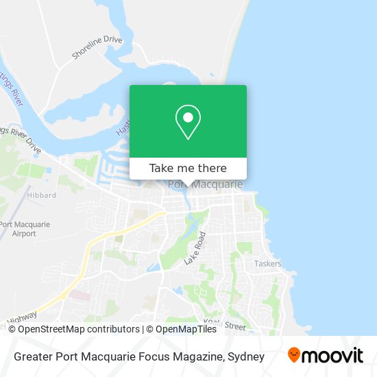 Greater Port Macquarie Focus Magazine map