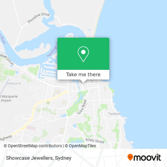 Showcase Jewellers map