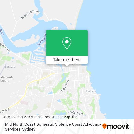 Mid North Coast Domestic Violence Court Advocacy Services map