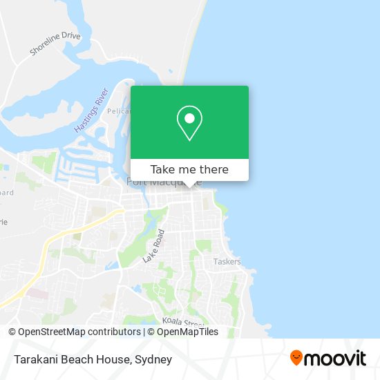 Tarakani Beach House map
