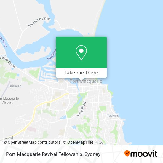 Port Macquarie Revival Fellowship map