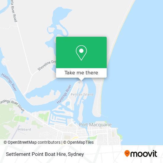 Settlement Point Boat Hire map