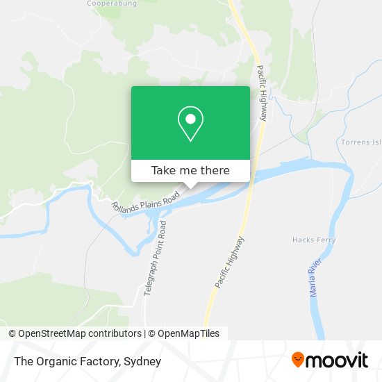 The Organic Factory map