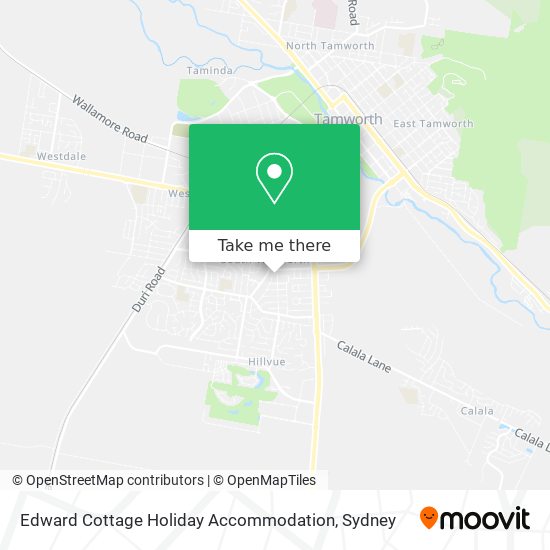 Edward Cottage Holiday Accommodation map