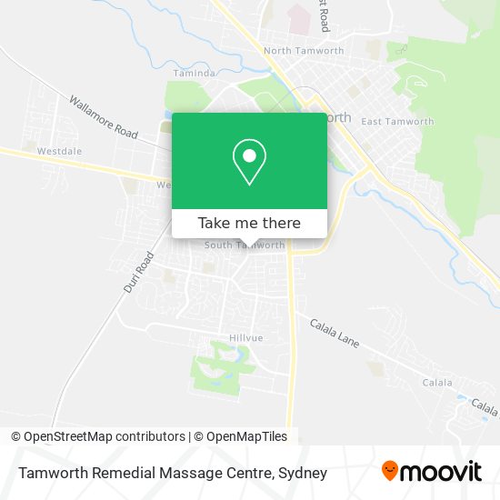 Tamworth Remedial Massage Centre map