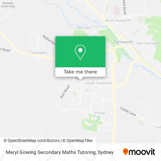 Meryl Gowing Secondary Maths Tutoring map