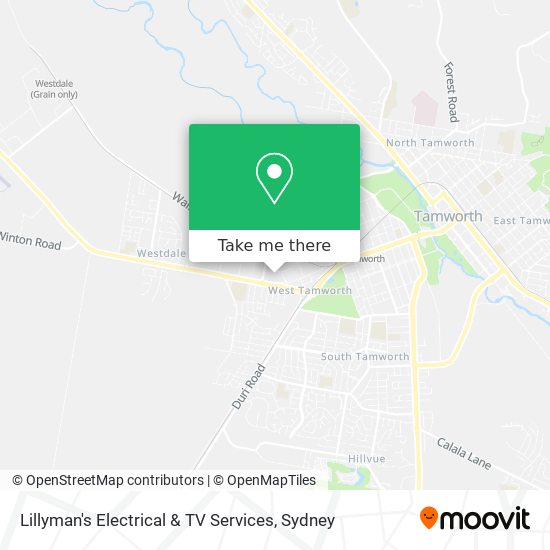 Mapa Lillyman's Electrical & TV Services