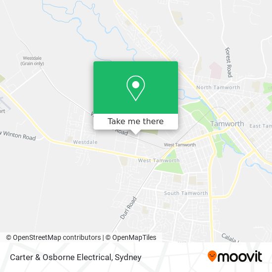 Mapa Carter & Osborne Electrical