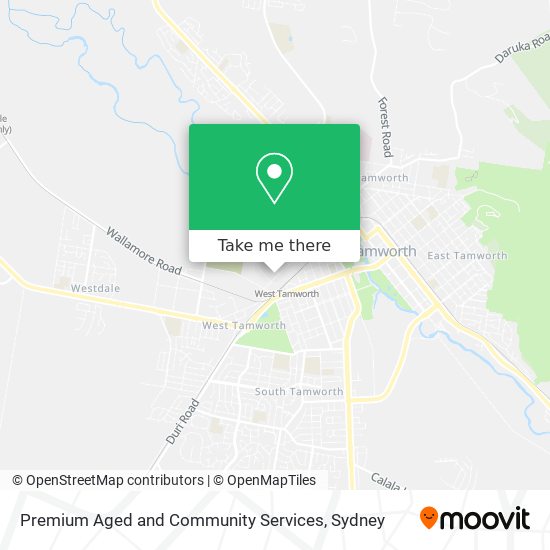 Premium Aged and Community Services map