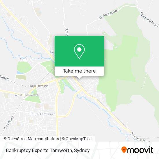 Bankruptcy Experts Tamworth map