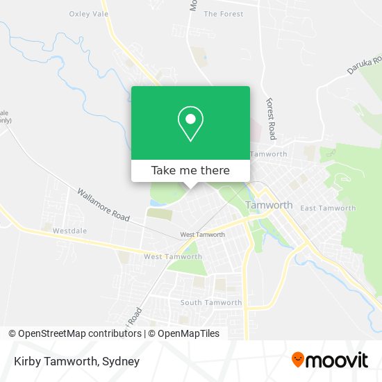 Kirby Tamworth map