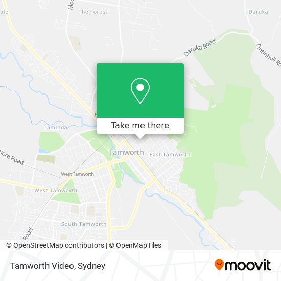 Tamworth Video map